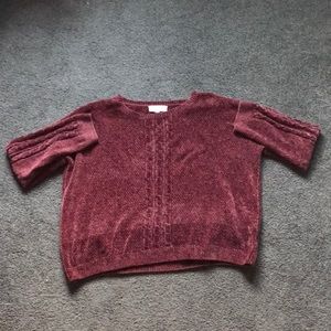 Red wine colored sweater